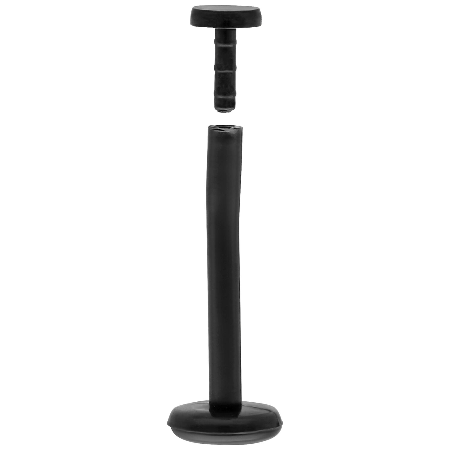 Barre de base Push-Fit noire Barre de base Push-Fit noire sur fond blanc