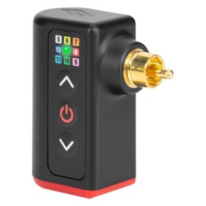 Alimentation noire et rouge en aluminium avec connexion dorée