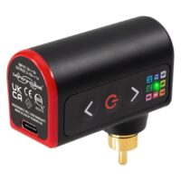 Fk Irons Lightning Bolt Alimentation Universelle Noir/Rouge Alimentation Fk Irons Lightning Bolt noire et rouge avec boîtier en aluminium sur fond blanc