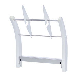 Porte-rouleaux blanc pour rouleaux de stérilisation Melag sur fond blanc