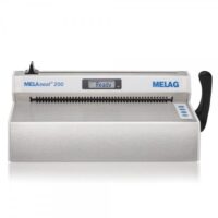 MELAseal 200 appareil de scellage avec boîtier en acier inoxydable Appareil de scellage MELAseal 200 en acier inoxydable sur fond blanc