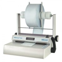 MELAseal 200 appareil de scellage avec porte-rouleau Appareil de scellage MELAseal 200 blanc avec rouleau bleu sur fond simple