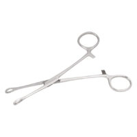 Wildcat® - Micro-éponge en acier inoxydable Pince courbée en acier inoxydable argentée sur fond blanc