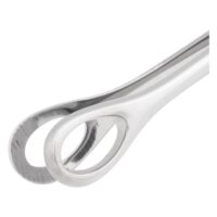 Micro éponge pour outils de piercing Gros plan de deux micro-éponges métalliques sur fond blanc