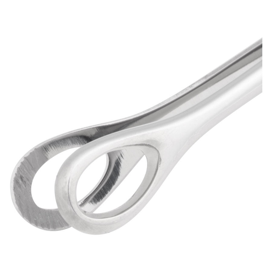 Wildcat® Micro-éponge en acier inoxydable Micro-éponge argentée en acier inoxydable sur fond blanc