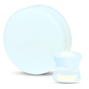 Plug en pierre opalescente de Wildcat sur fond blanc