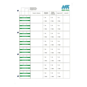 Bloc de documentation avec tableaux verts et blancs sur fond blanc