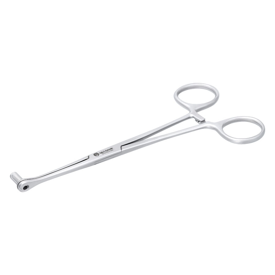 Septum Close End outil en acier inoxydable Outil Septum Close End argenté sur fond blanc