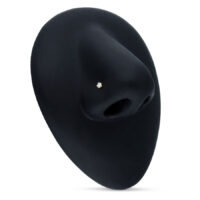 Clou de nez en or 18K avec cristal Forme de nez noir avec clou en or 18K et cristal clair