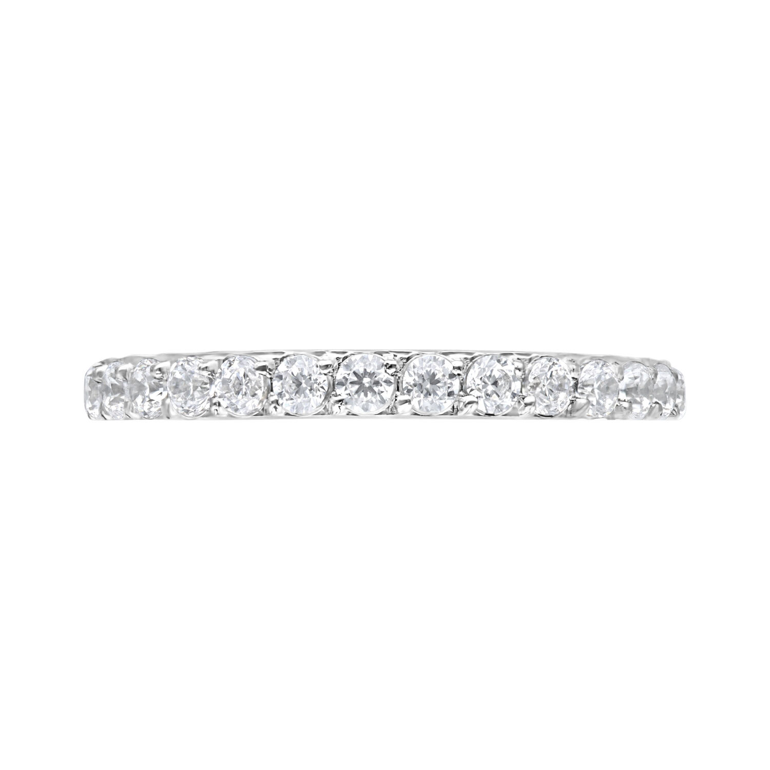 Anneau Conch argenté avec cristaux blancs Anneau Conch argenté avec pavé de cristaux blancs, 1,2 mm d'épaisseur, 14 mm de diamètre intérieur