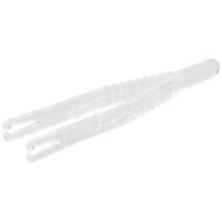Pinces à piercing triangulaires stériles claires, pack de 50 Pinces à piercing triangulaires stériles claires emballées individuellement sur fond blanc