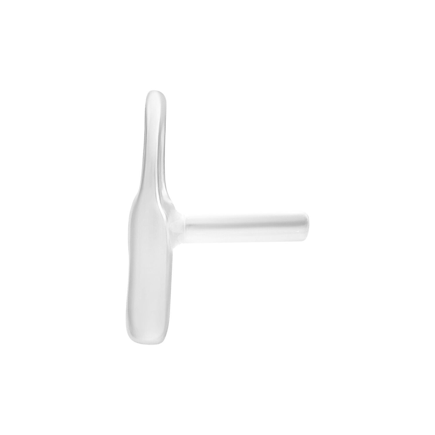 Embout Push Fit Argenté Embout métallique argenté pour Push Fit sur fond blanc