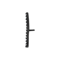 Embout Push Fit noir avec cristaux Embout Push Fit noir pour Bioplast avec cristaux sur fond blanc