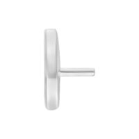Embout Smiley Push Fit argenté Embout Smiley Push Fit argenté sur fond blanc
