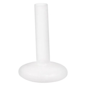 Labret PTFE Push Fit blanc sans embout sur fond blanc
