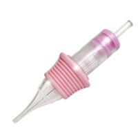 Cartouche Premium PMU Round Liner en Rose Cartouche PMU Round Liner rose sur fond blanc