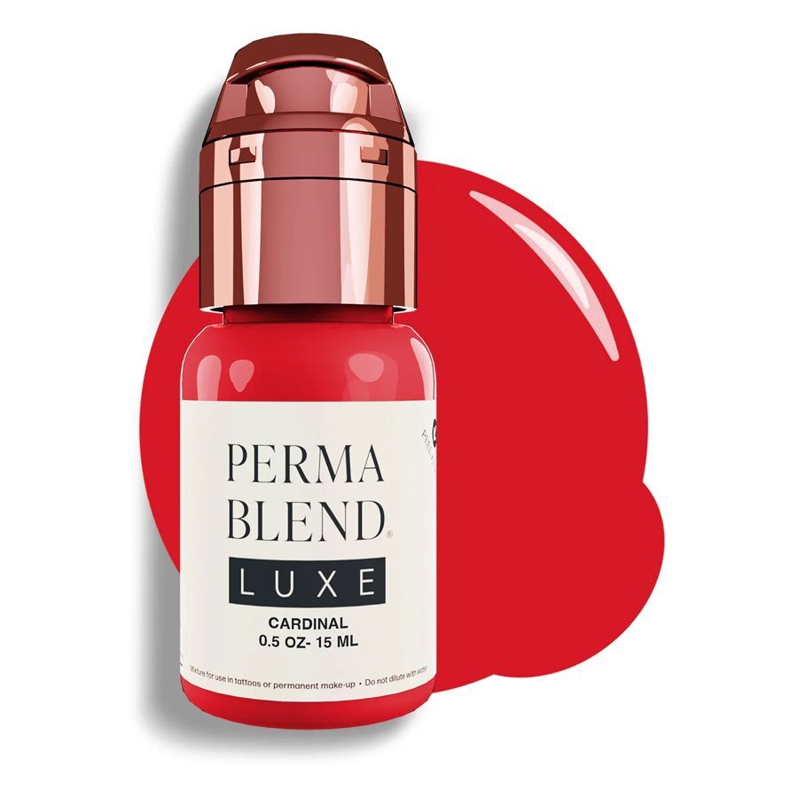 Perma Blend Luxe PMU encre en Cardinal Bouteille d'encre Perma Blend PMU en Cardinal sur fond blanc