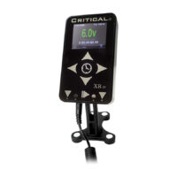Alimentation Tattoo Noire Critical XR-D Alimentation Tattoo Noire Critical XR-D avec écran sur fond blanc