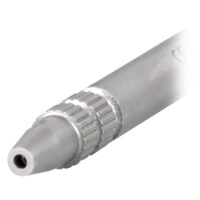 Wildcat® - Outil de filetage en acier chirurgical Outil de filetage en acier chirurgical 316L argenté sur fond blanc