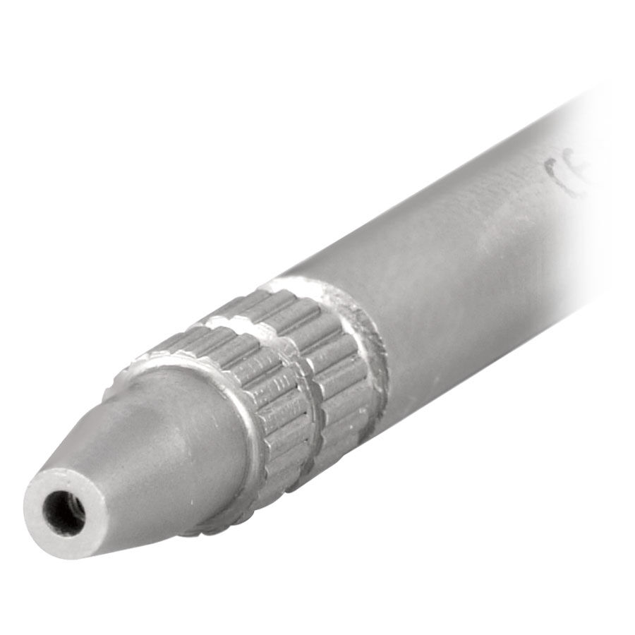 Wildcat® - Outil de filetage en acier chirurgical Outil de filetage en acier chirurgical 316L argenté sur fond blanc