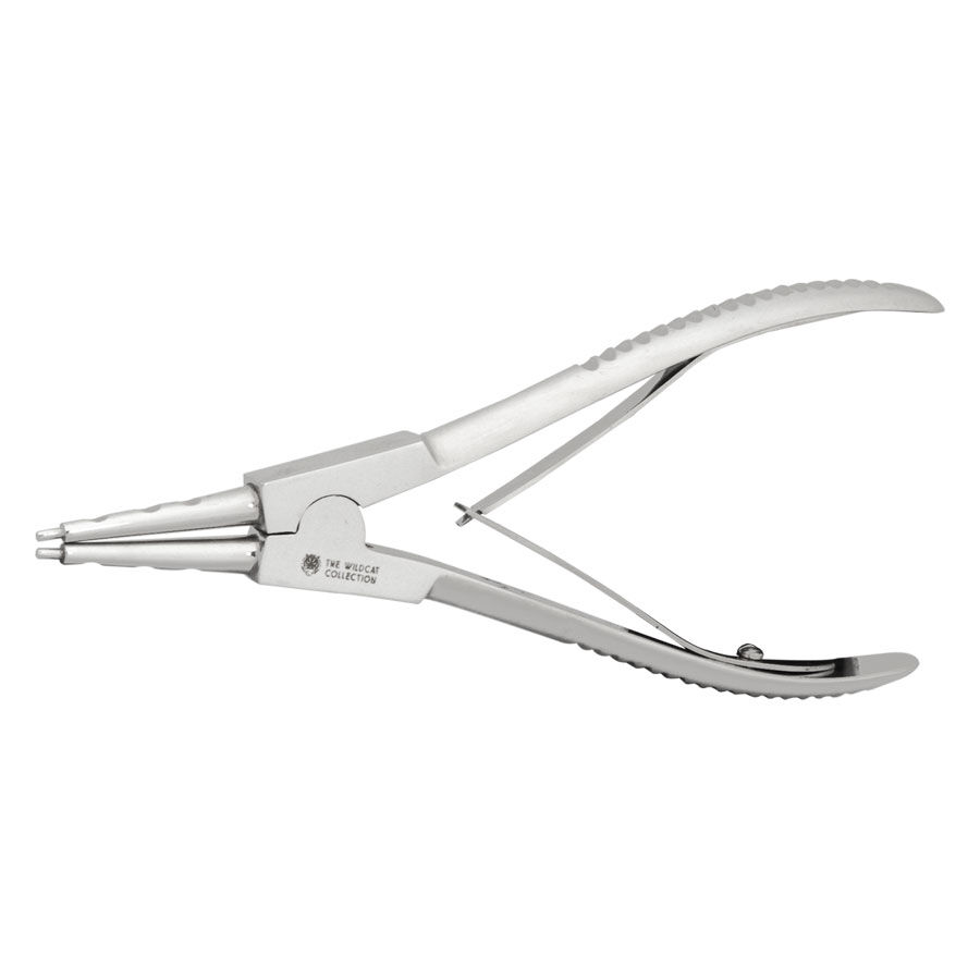 Wildcat® - Ouvre-anneaux en acier inoxydable pour pros Ouvre-anneaux en acier inoxydable argenté sur fond blanc