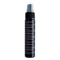 Flacon pulvérisateur noir avec spray pour piercing, 60ml, sur fond blanc