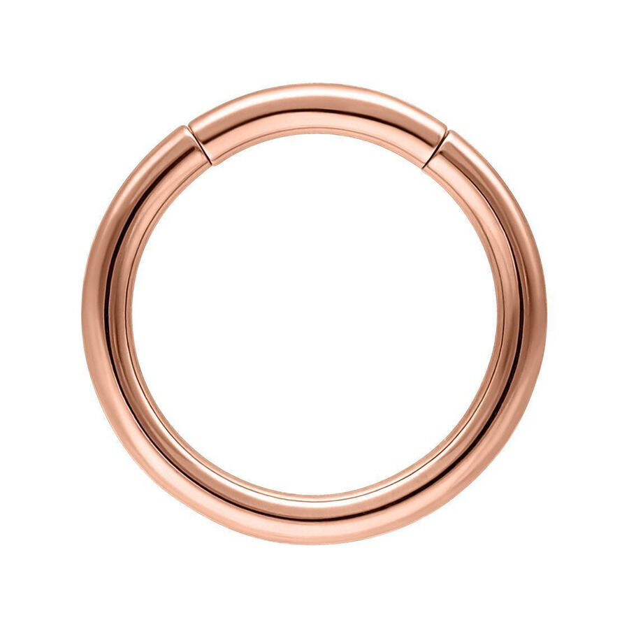 Basic Segmentring en or rose 10mm Segmentring en or rose avec un diamètre de 10mm sur fond blanc