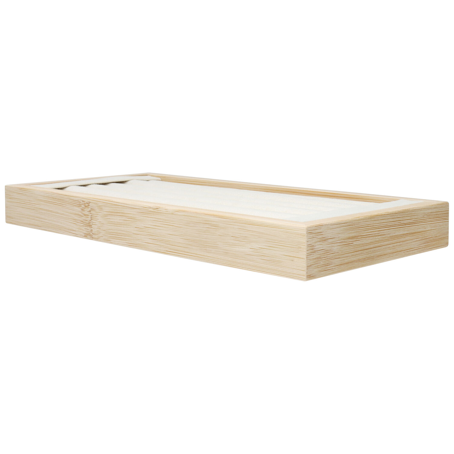 Présentoir à bagues noir de Wildcat Présentoir à bagues noir en bois avec fentes sur fond blanc