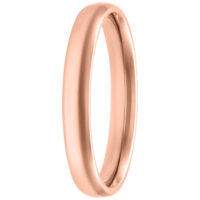 Bague basique en or rose 17,0 mm Bague basique en or rose en acier chirurgical 316L, taille 17,0 mm
