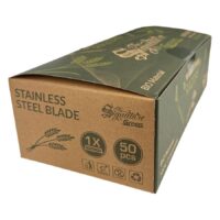 Rasoir jetable biodégradable en carton Carton de rasoirs jetables biodégradables, design vert-brun
