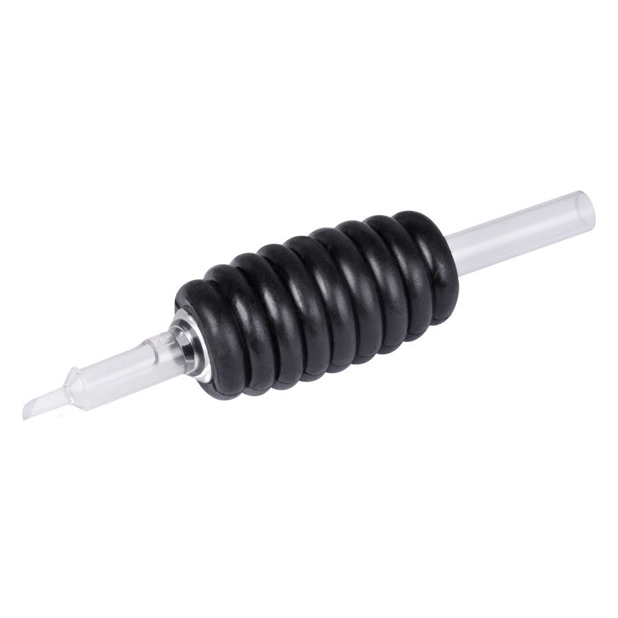 Tube Diamant en Caoutchouc Noir Doux, 11 Aiguilles Tube diamant en caoutchouc noir avec 11 aiguilles sur fond blanc