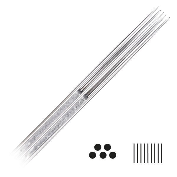 Aiguilles de tatouage Magnum Long Taper 20 pcs Aiguilles de tatouage en acier chirurgical 316L sur fond blanc