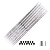 Magnum Long Taper Aiguilles de Tatouage 20 pcs 11 Magnum Long Taper aiguilles de tatouage en acier chirurgical sur fond blanc