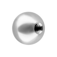 Boule facettée avec cristal, 2,5 mm, cristal clair Boule facettée en argent avec cristal clair, taille 2,5 mm, sur fond blanc