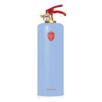 Extincteur bleu SafeT 1kg Extincteur bleu avec poignée rouge sur fond blanc