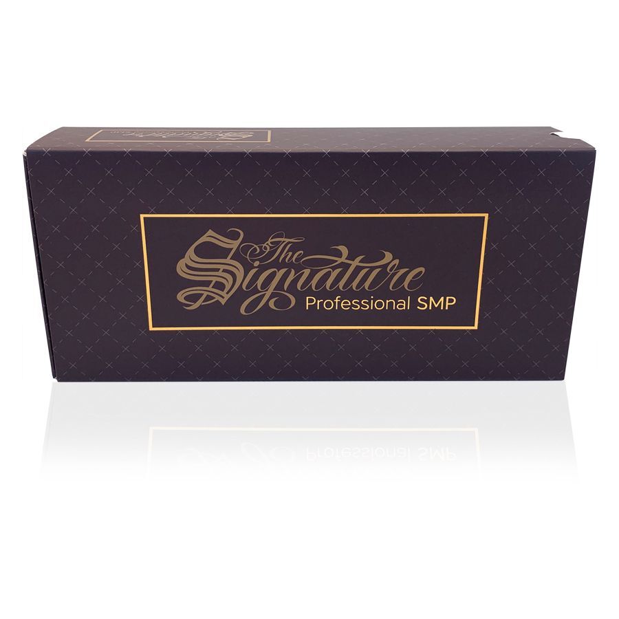 Boîte de 20 cartouches Premium SMP Round Liner Boîte noire avec inscription dorée 'The Signature Professional SMP' sur fond blanc