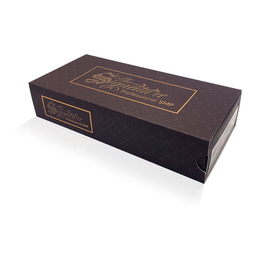 Boîte de 20 cartouches Premium SMP Round Liner Boîte noire avec inscription dorée 'The Signature Professional SMP' sur fond blanc