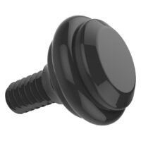 Bouton de réglage Spektra Edge X noir Bouton noir Spektra Edge X sur fond blanc