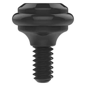 Bouton noir Spektra Edge X sur fond blanc