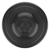 Bouton Spektra Edge X Give Noir, Rond Bouton Spektra Edge X Give noir et rond sur fond blanc