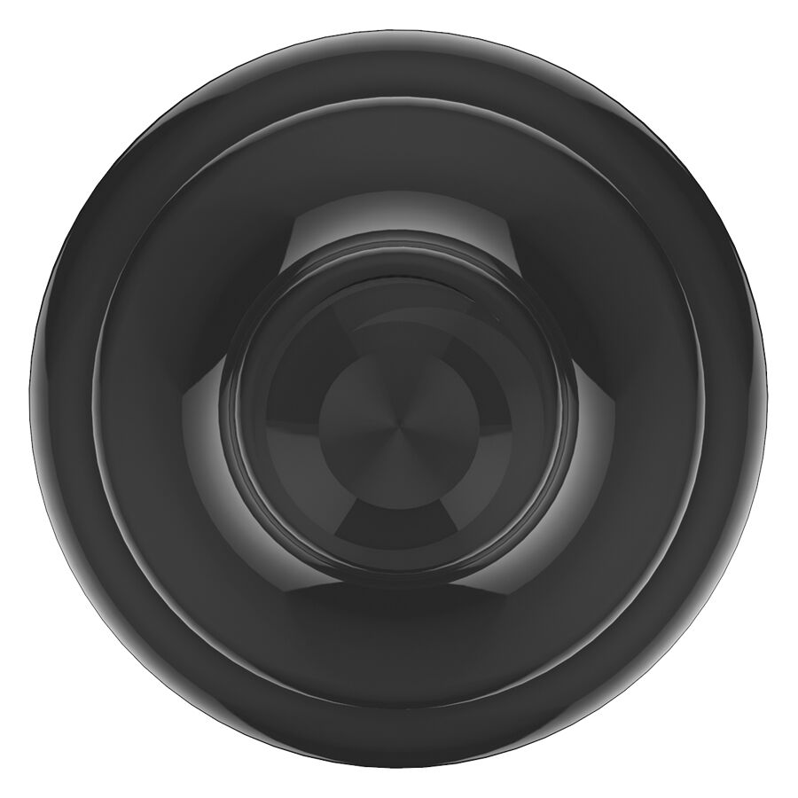 Bouton Spektra Edge X Give Noir, Rond Bouton Spektra Edge X Give noir et rond sur fond blanc