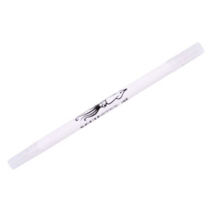 Stylo gomme blanc avec logo Squidster sur fond blanc