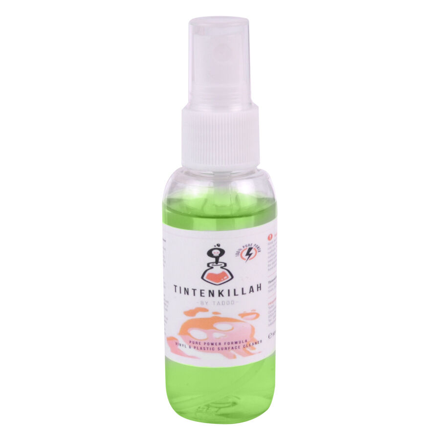 Tadoo Tintenkillah 50 ml spray Flacon spray vert Tadoo Tintenkillah 50 ml avec étiquette blanche sur fond blanc