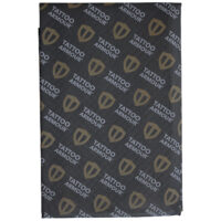 Tattoo Armour feuilles XL paquet de 10 Feuille noire Tattoo Armour avec logos dorés, taille XL