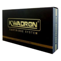 Boîte de cartouches Kwadron Round Liner noire Boîte noire des cartouches Kwadron Round Liner sur fond blanc