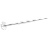 Tige d'introduction Push-Fit 1,2 mm en titane, argent Tige d'introduction Push-Fit argentée 1,2 mm en titane sur fond blanc
