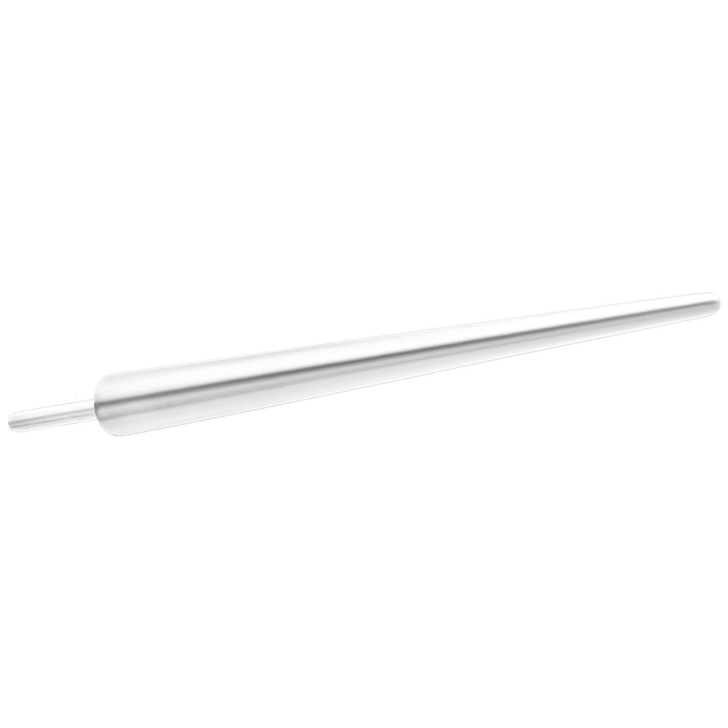 Poussoir d'introduction argenté 1,2 mm Poussoir d'introduction en titane argenté de 1,2 mm sur fond blanc