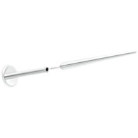 Push-Fit tige d'introduction 1,2mm titane argent Tige d'introduction Push-Fit en titane argent sur fond blanc