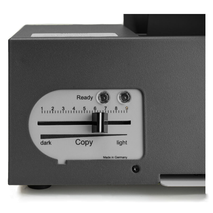 Thermocopieur noir TIM de Wildcat Thermocopieur noir TIM avec panneau de commande et curseur sur fond blanc