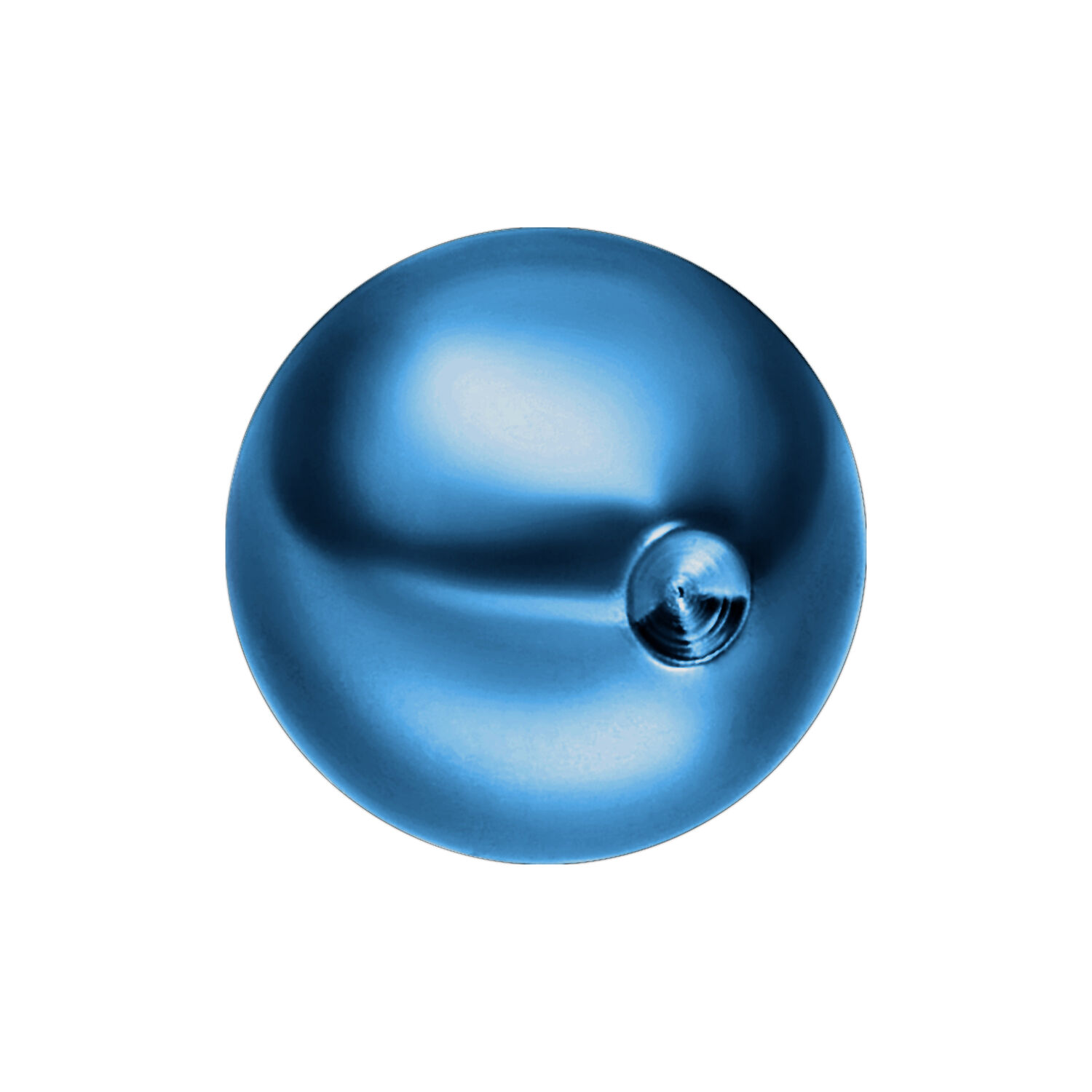 Titan Highline Clip In Boule 4,0 mm Bleu Foncé Boule Clip In en titane bleu foncé 4,0 mm sur fond blanc